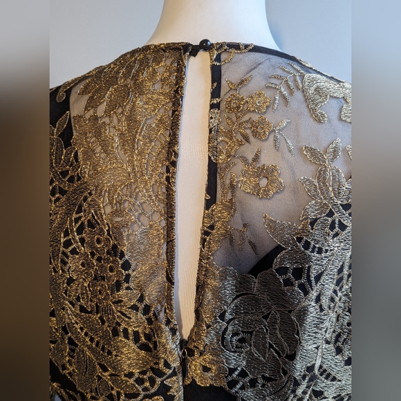 Nanette Lepore Gold and Black  Dress Size 8 - Picture 8 of 12